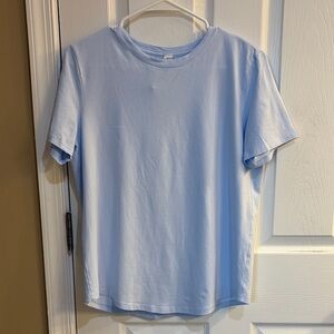 lululemon athletica Light Blue Short Sleeve Tee